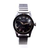 Rare 1950s / 1960s Zenith S.58 Automatic Military Pilot / Divers' wristwatch with circular black