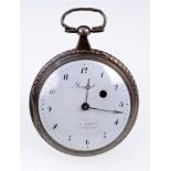Early 19th century gentlemen's pocket watch with a fusee movement and verge escapement,