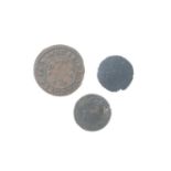 Essex - Blackmore and Black Notley 17th century Farthing and Halfpenny tokens - Robert Peachey ¼