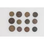 Essex - Halstead 17th century Halfpenny and Farthing tokens - Elizabeth Chapman ¼,