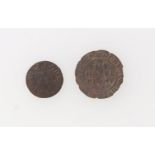 Essex - Chelmsford 17th century Halfpenny and Farthing tokens - John Turner ½ 1667 At The White