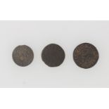 Essex - Finchingfield & Fobbing 17th century Halfpenny and Farthing tokens - Wil. Greeneay, Bell (V.