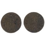 Essex - Danbury 17th century Farthing tokens - Daniell Doe ¼ Fleur-de-lis (V. Rare).