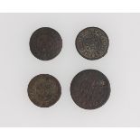 Essex - Great Chesterford 17th century Halfpenny and Farthing tokens - John Howsden ½ 1670 DVBL