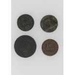 Essex - Mainningtree Halfpenny and Farthing tokens - Henry Carter ½ 1669 Chyrvrgeon.