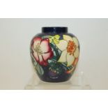 Moorcroft pottery ginger jar decorated in the Elizabeth II Golden Jubilee pattern, printed,