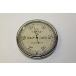 Short & Mason pocket barometer in a chrome plated circular case