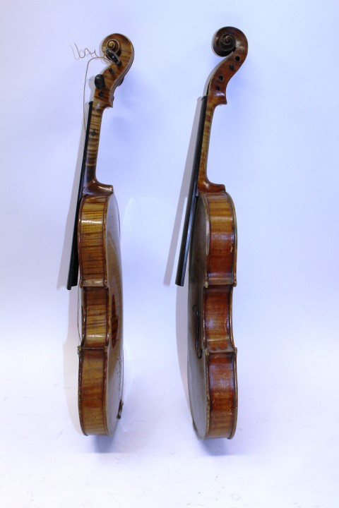 19th century Stradivarius copy violin with label - 'Antonius Stradivarius Cremonensis Faciebat Anno - Image 4 of 6