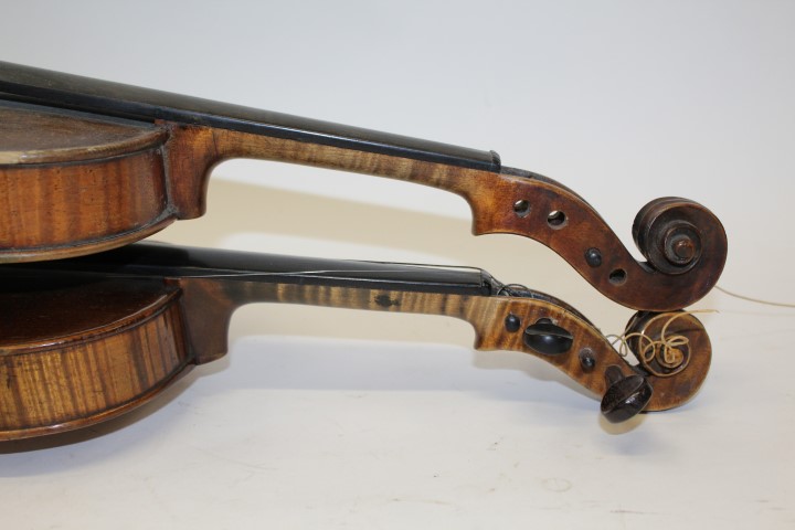 19th century Stradivarius copy violin with label - 'Antonius Stradivarius Cremonensis Faciebat Anno - Image 6 of 6