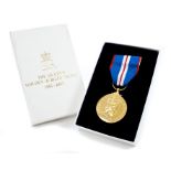 HM Queen Elizabeth II - The Queen's Golden Jubilee medal 2002 - unnamed as issued in original box