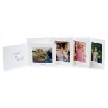 HM Queen Elizabeth The Queen Mother - four signed Royal Christmas cards - 1995, 1996, 1997 and 1998,