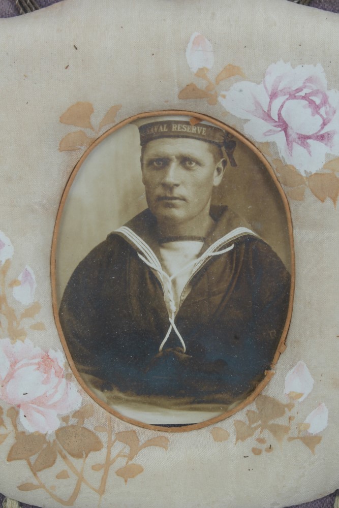 First World War Sailor's needlework picture of rectangular form, - Image 2 of 6