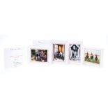 HRH The Prince of Wales - four signed Christmas cards - 2001, 2002, 2003 and 2004,