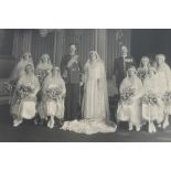 Princess Mary The Princess Royal - signed and dated wedding photograph of The Princess and her