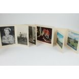 HM Queen Elizabeth The Queen Mother - six 1950s signed Christmas cards - all with gilt embossed