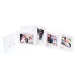 TRH The Prince of Wales and The Duchess of Cornwall - four signed Christmas cards - 2009, 2010, 2011