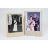 HM Queen Elizabeth II - black and white Royal Presentation portrait photograph of The Queen at