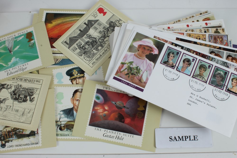 Collection of Royal related FDC's, postcards,