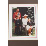 TRH The Prince and Princess of Wales - signed 1989 Christmas card 'From Charles and Diana',