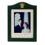 TRH The Prince and Princess of Wales - fine signed Royal Presentation portrait photograph of The