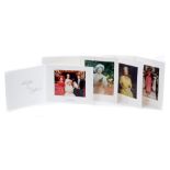 HM Queen Elizabeth The Queen Mother - four signed Royal Christmas cards - 1987, 1988, 1989 and 1990,