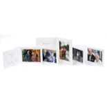 HM Queen Elizabeth II and The Duke of Edinburgh - five Royal Christmas cards - 2008, 2009, 2010,