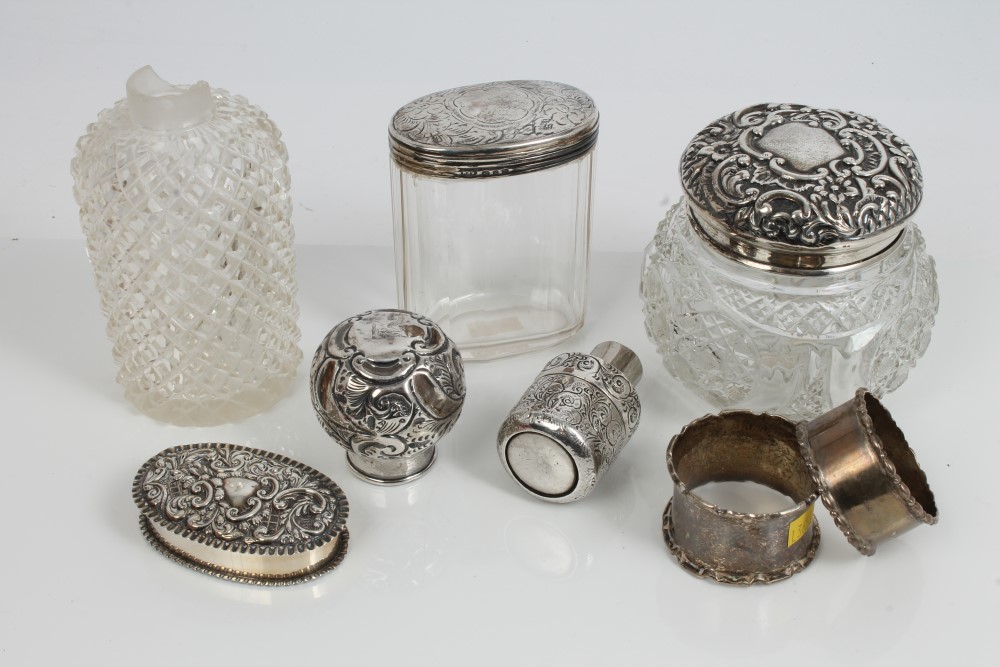 Selection of miscellaneous Victorian, Edwardian and later silver,