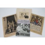 HM King George VI Coronation Day photograph, dated May 12th 1937, with The Queen Elizabeth,