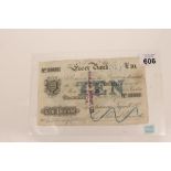 Banknote - Great Britain - Provincial Ten Pound Banknote, Essex Bank, Braintree, For Sparrow,