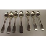 7 Solid Silver Victorian Spoons