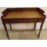 Early Victorian Mahogany Two Drawer Side