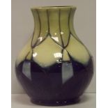 Moorcroft Onion Shaped Squat Vase Thistl