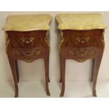 Exceptional Pair of French Inlaid Kingwo