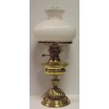 Victorian Hinks Oil Lamp with Reeded sha