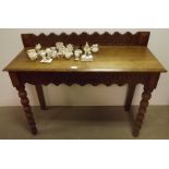 Victorian Period Oak Console Table