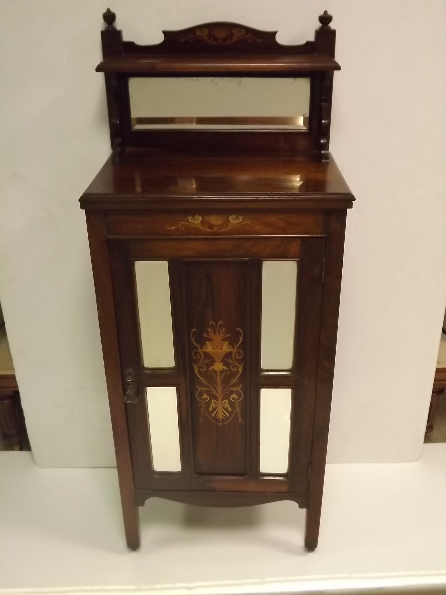 Quality Late Victorian Inlaid Rosewood M