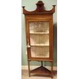 Edwardian Inlaid Mahogany Corner Display