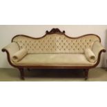 Quality Victorian Mahogany Upholstered a