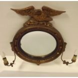 Very Unusual Barbola Mirror with Matching Wall Lights