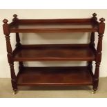 Victorian Mahogany Three Tier Dumbwaiter