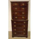 Edwardian Style Mahogany Chest on Chest