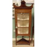 Edwardian Inlaid Mahogany Corner Cabinet