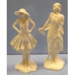 Pair of Royal Worcester Figurines from the Vogue Collection (Minnie,