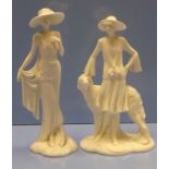 Pair of Royal Worcester Figures from the Vogue Colelction (Clara,