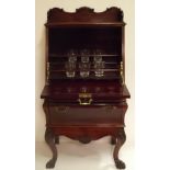 Most Unusual & Rare Victorian Mahogany Gentlemans Drink Cabinet