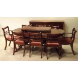 10 Piece Mahogany Dining Room Suite (comprising off Table, 6 Chairs, 2 Carvers,