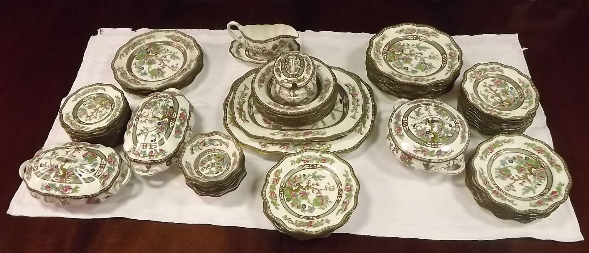 64 Piece Victorian Coalport Dinner Service