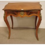 French Kingwood & Rosewood Ormolu Mounted Side Table