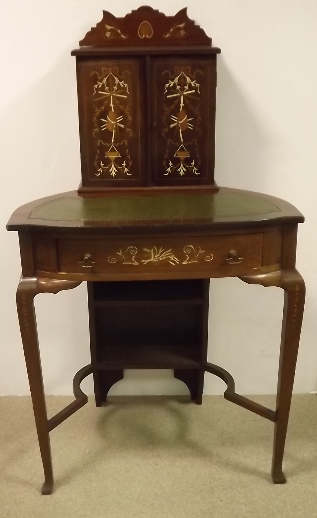 Superb Quality Edwardian Inlaid Mahogany Ladies Desk Stamped Jas Shoolbred & Co