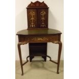 Superb Quality Edwardian Inlaid Mahogany Ladies Desk Stamped Jas Shoolbred & Co